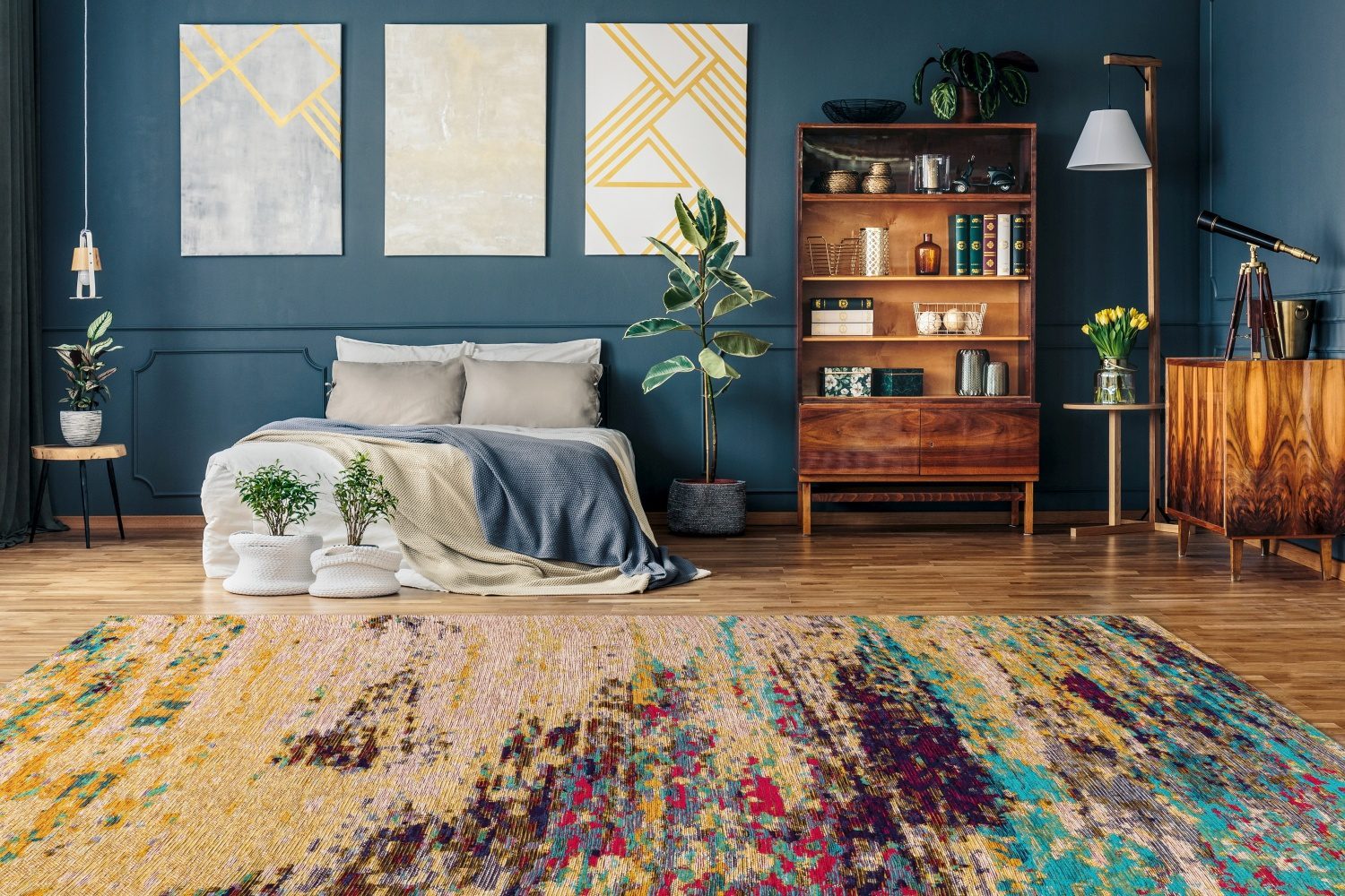 Open room with rug