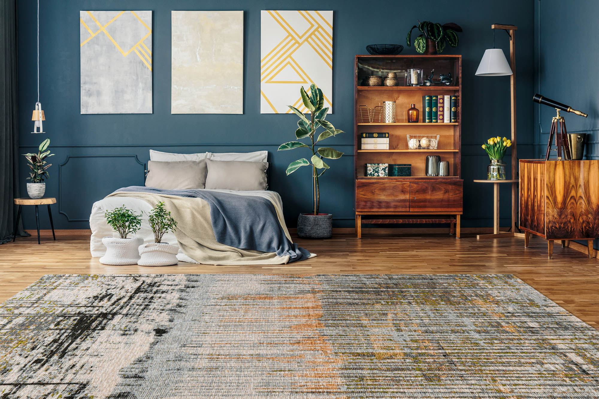 Open room with rug