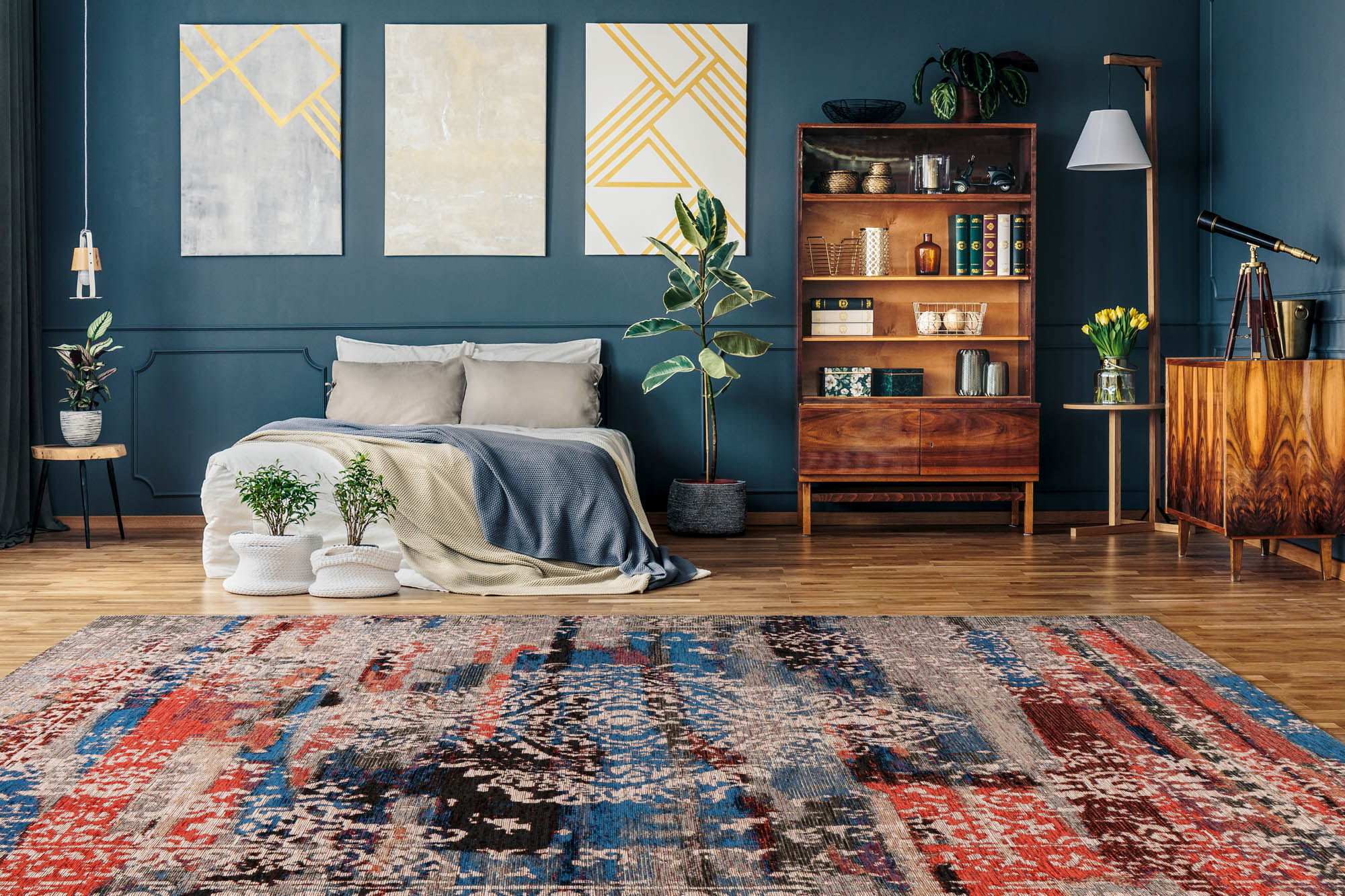 Open room with rug